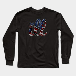 ILL Vintage Philly Grunge American Flag Philadelphia Fan Favorite Long Sleeve T-Shirt